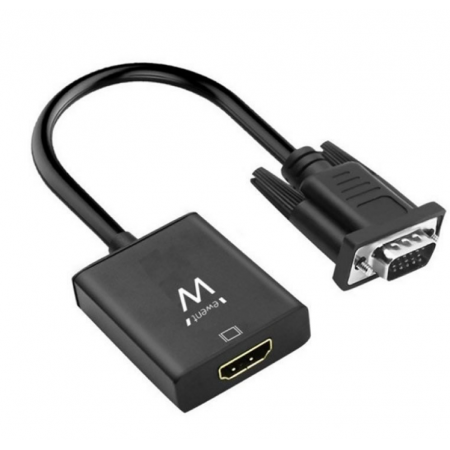 ADAPTADOR  EWENT HDMI PARA VGA M/F 3.5mm